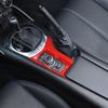 ABS Carbon Fiber/Red For Mazda MX-5 ND 2016- Car Handbrake Panel Frame Central Media Button Cover Sticker Accessories