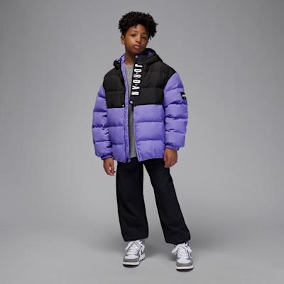 Jordan Kids Down Jackets Hooded Non Detachable Moderate Down Jacket