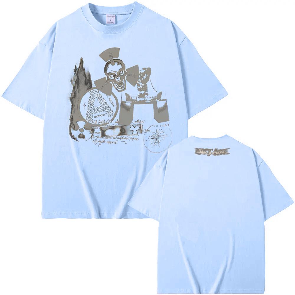 OCTANE COLLAGE TEE 2026 Новая футболка Don Toliver Американский рэпер Графический принт 100% хлопок Футболка Унисекс Топы XS