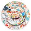 Cute Anime Animal Stickers: 50 Waterproof, Fun Decorative Stickers for Storage Boxes & Suitcases - No Cutting Needed