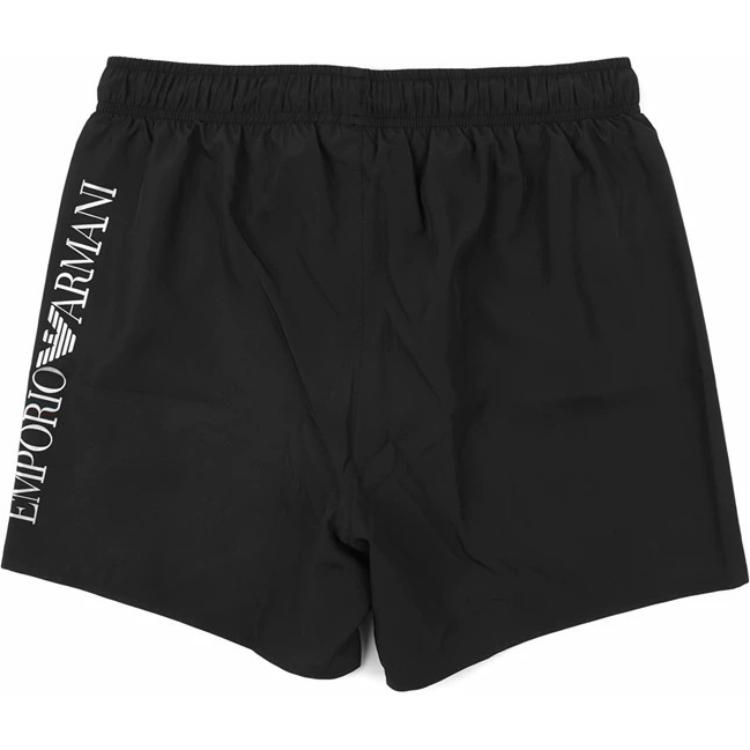 Emporio Armani EA7 SS25 Lace Letter Print Beach Shorts Men Shorts Black 7M000550-AF14497-MC026