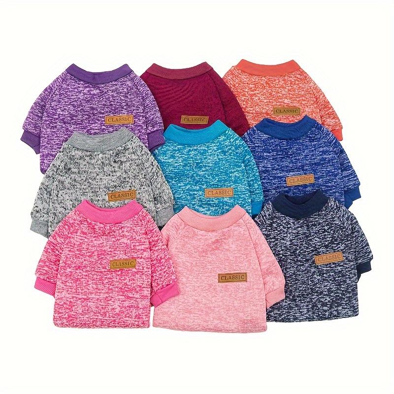 New Two-legged Multi-color Dog Clothing, Puppy Thin Velvet Sweater, Dogs And Cats Pet Clothes For Autumn And Winter