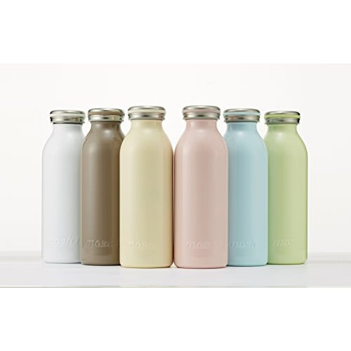 Mosh! DMMB450IV Vacuum Insulated Water Bottle, Screw Top, 0.45L, Ivory