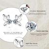 D Color Moissanite 925 Sterling Silver Butterfly Stud Earrings for Women Wedding Anniversary Zircon Party  Fine Jewelry Gift