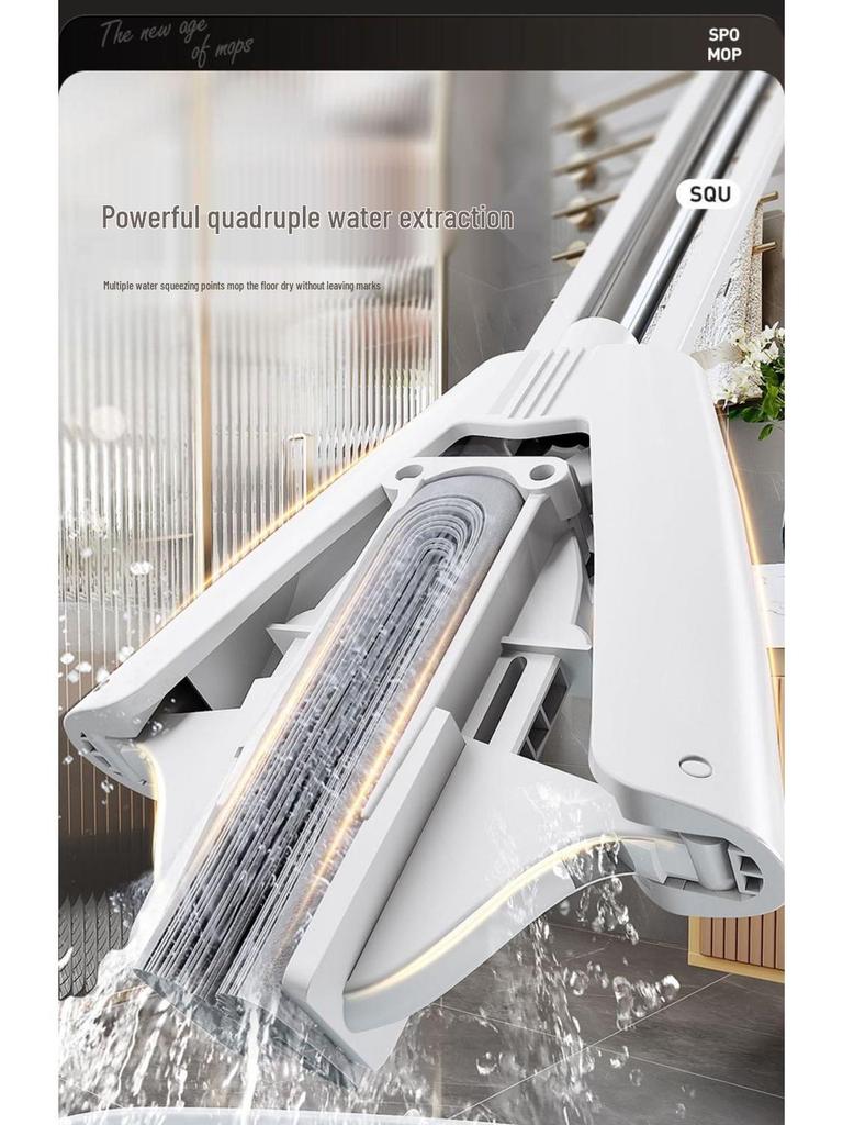 Großer PVA-Absorptionsschwammwischer mit freihändiger Auspressfunktion und Baumwollkopf