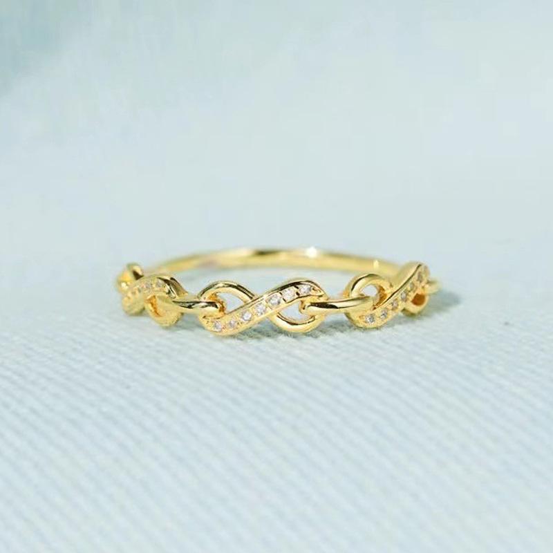 1Pc Fashion Ring, Simple Design, Elegant Temperament, Light Luxury Style