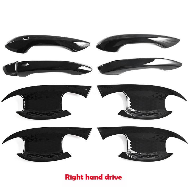 LHD RHD For MG S5/ES5 2025 2026 ABS carbon fiber Car Door Pull Door knob Catch Door Handle Bowl Cap Decoration Cover Accsesories