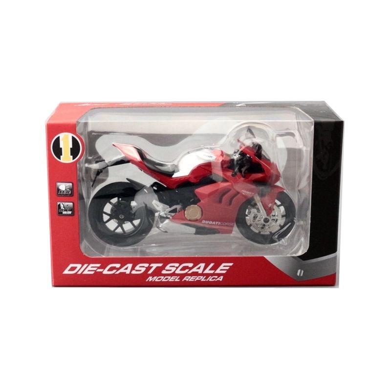 Motorcycle Alloy Ducati Model With Acousto Optic Design For Childrens Gift