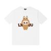 Labubu printed short-sleeved T-shirt men's and women's round neck top