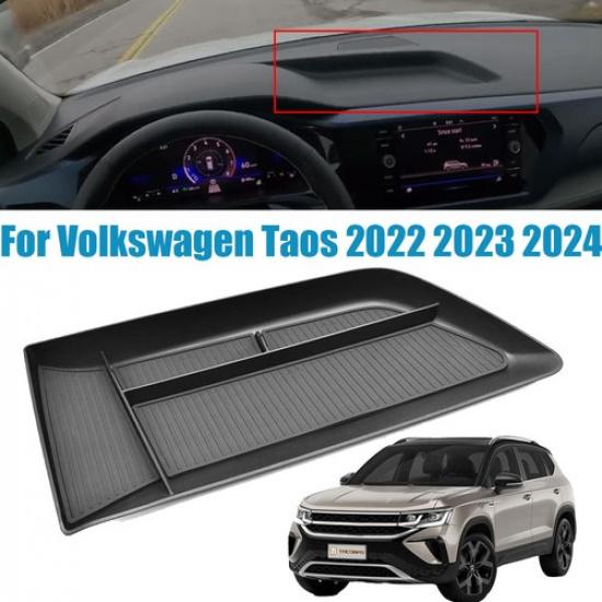 For 2022-2024 Volkswagen Taos Inner Front Dashboard Tray Storage Box Organizer