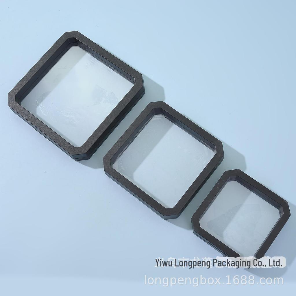 Premium Octagonal Transparent PE Jewelry Display & Storage Box for Bracelets & Necklaces