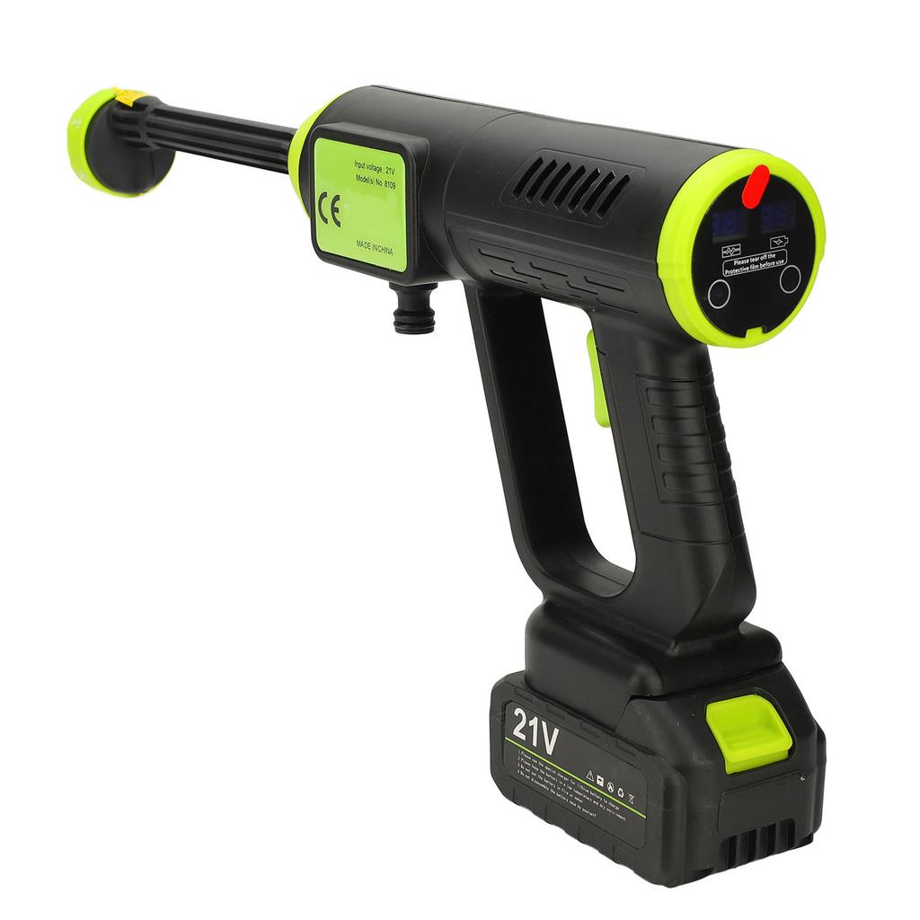 Bezszczotkowa myjka ciśnieniowa 60 bar zasilana bateryjnie ręczna przenośna myjka wysokociśnieniowa z ekranem LCD 6 w