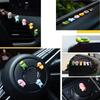 6pcs Mini Car Center Console Ornaments Car Rearview Mirror Decoration Interior Accessories