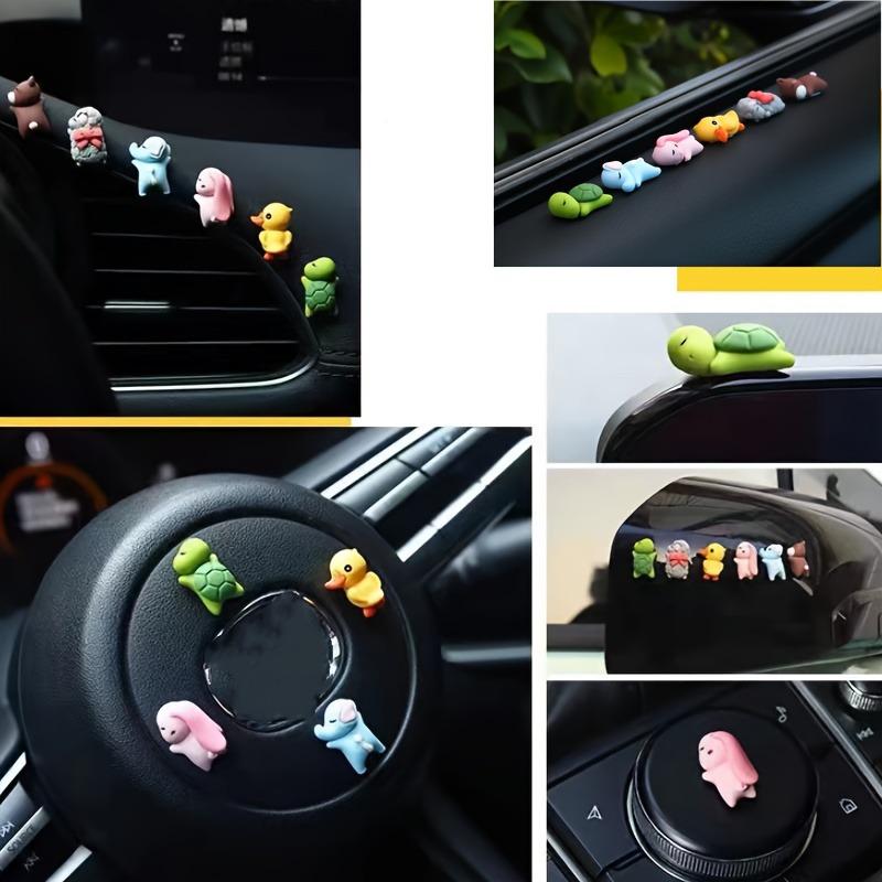 6 Stück Mini Auto Mittelkonsole Ornamente Auto Rückspiegel Dekoration Innenraumzubehör