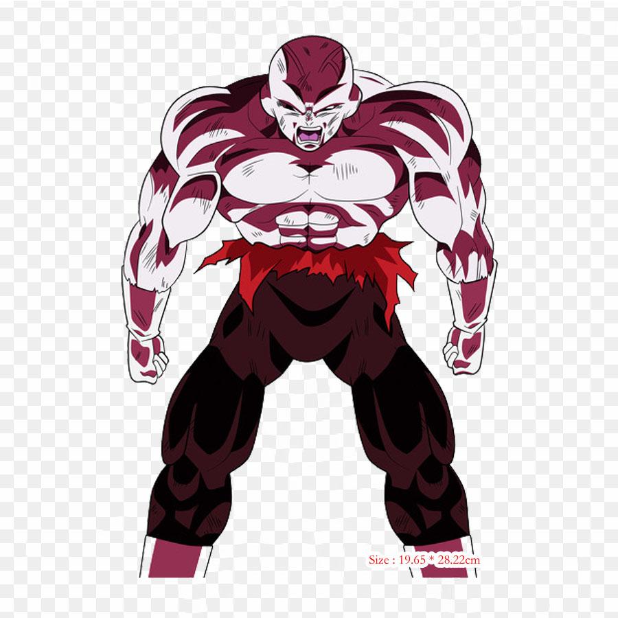 Patches For Clothes Bag Iron On Thermal Stickers Jiren Kill Goku Vegeta Pattern Washable Heat Transfer