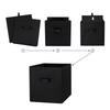 Collapsible Cube Storage Bins 6 Pack Fabric Organizer with Carry Handles Ideal Books Clothes Home Office Organization