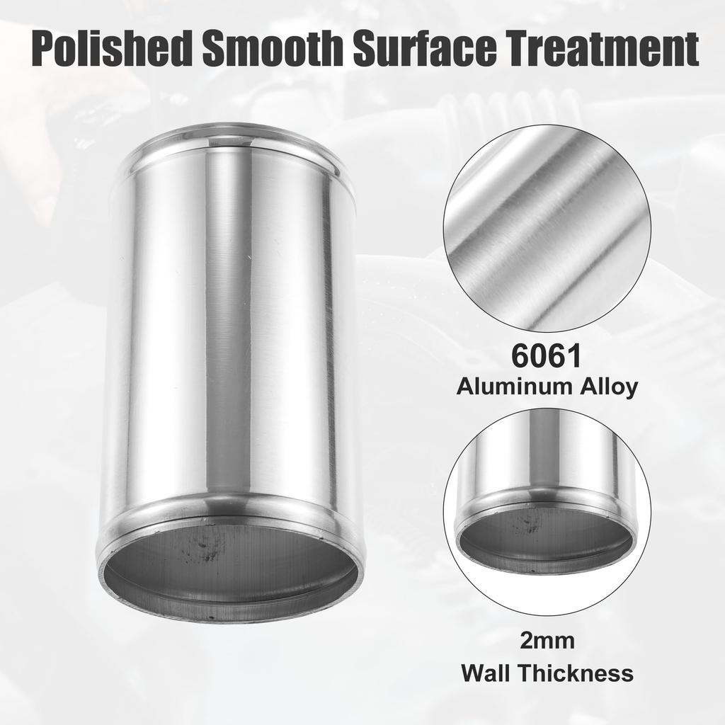 ACROPIX 89mm 3.5" OD 6" 152mm Length Universal Car Aluminum Alloy Intercooler Pipe Straight