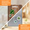 Cutting Board Double Sided Chopping Board Stainless Steel Cutting Board with Juice Groove Wheat Straw PP Chopping Board