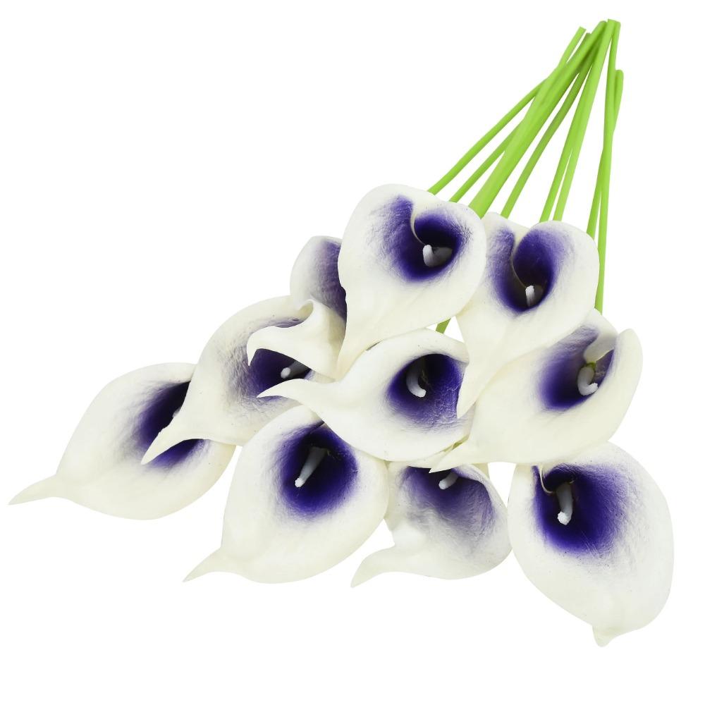 5/10Pcs Artificial Flowers Calla Lily Real Touch Tulip Flower Bouquets For Wedding Bride Home Vase Decoration Fake Plants Gifts