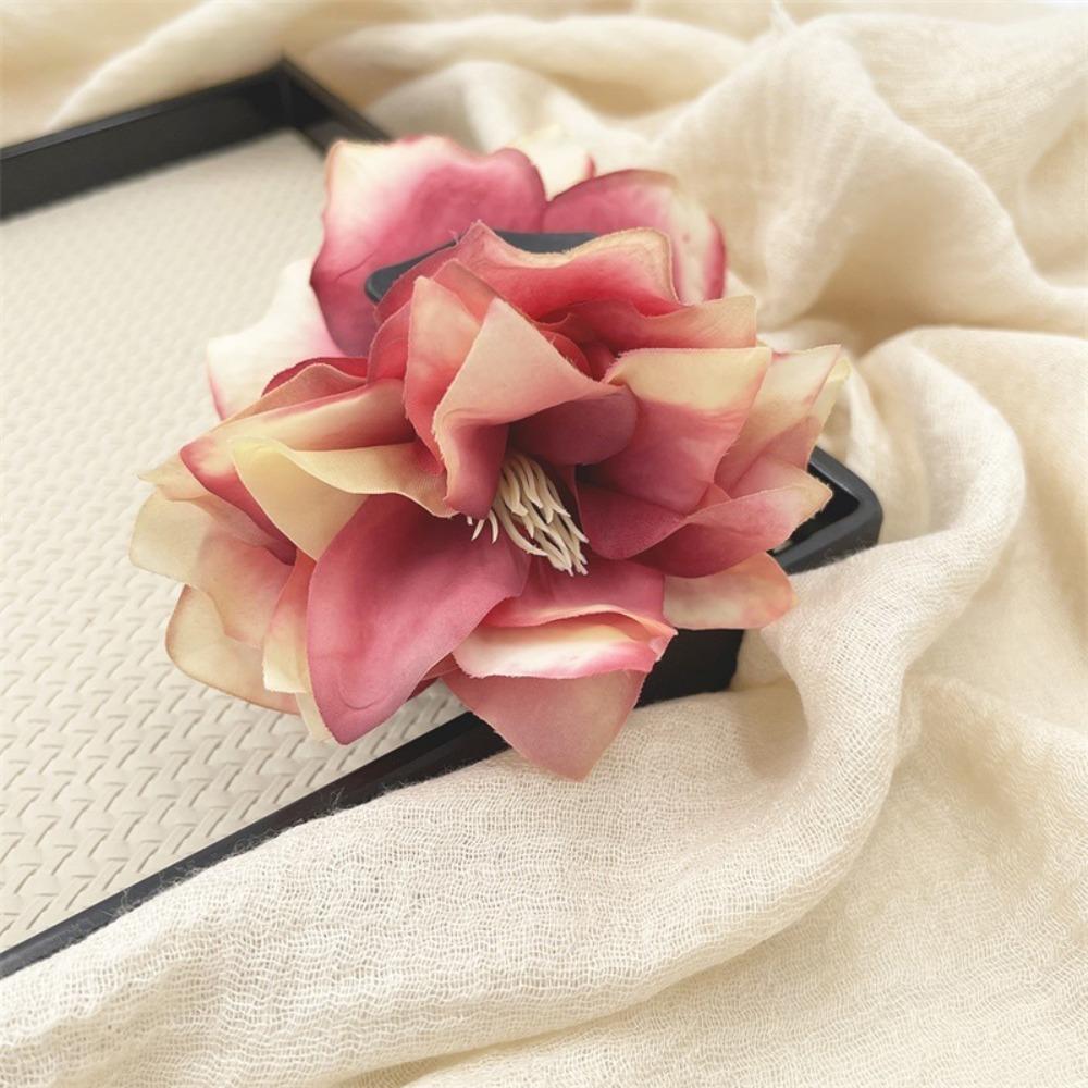 

Полиэстеровая ткань Заколка для волос Большая Заколка Милый Зажим для хвостика Праздничное украшение Подарок Red Flower