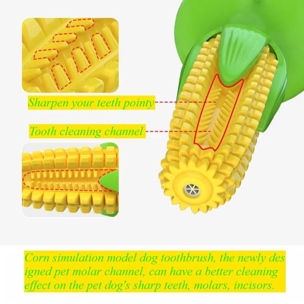 Corn Shape Pet Corn Cob Chew Toy Grinding Interactive Dog Toy Sturdy Dog Toothbrush Toy  Dental