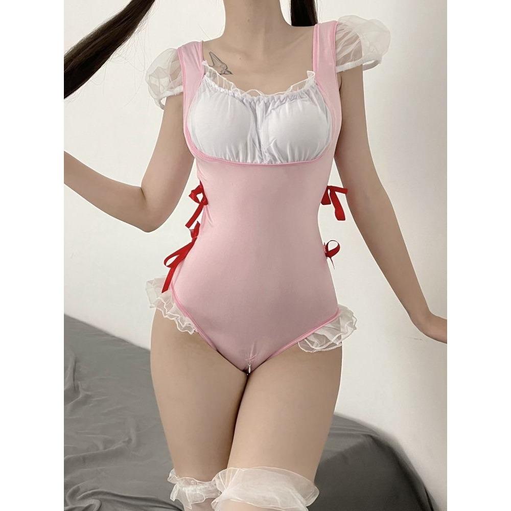 Women's Sexy Student Uniform Cosplay for Erotic Naughty Nurse Outfit Sleepwear Babydoll Exotic Lingerie Sex Open Cosplay Costume