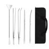 Stainless Steel Aquarium Landscaping Tools: Scissors, Algae Scraper, Tweezers, Wave Shears, Sand Leveler