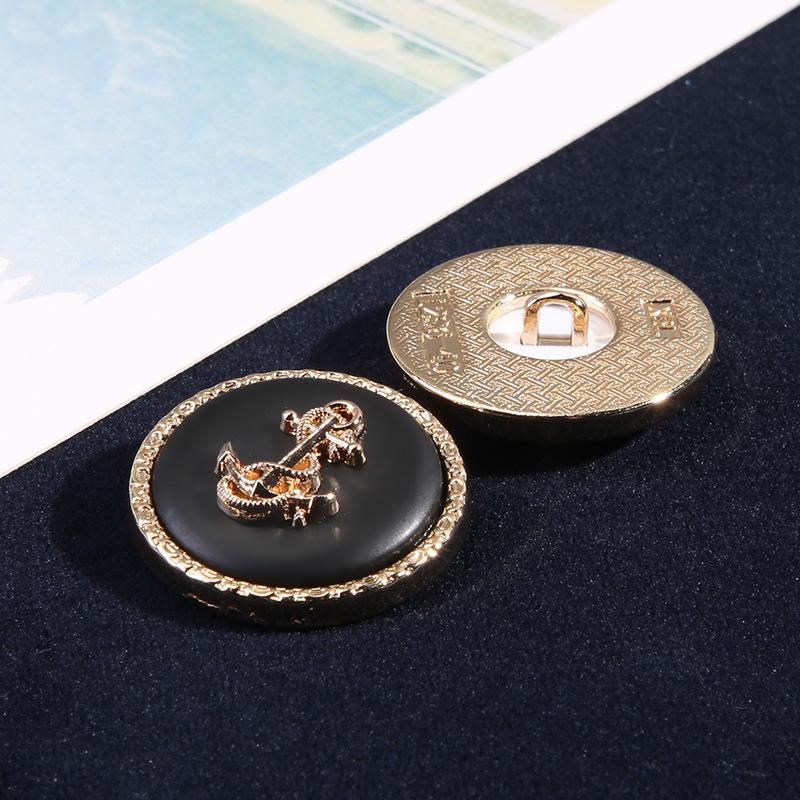 Clothes Buttons Beautiful Exquisite Round Buttons Versatile Coat Jacket Sweater High-End Metal Button Accessories