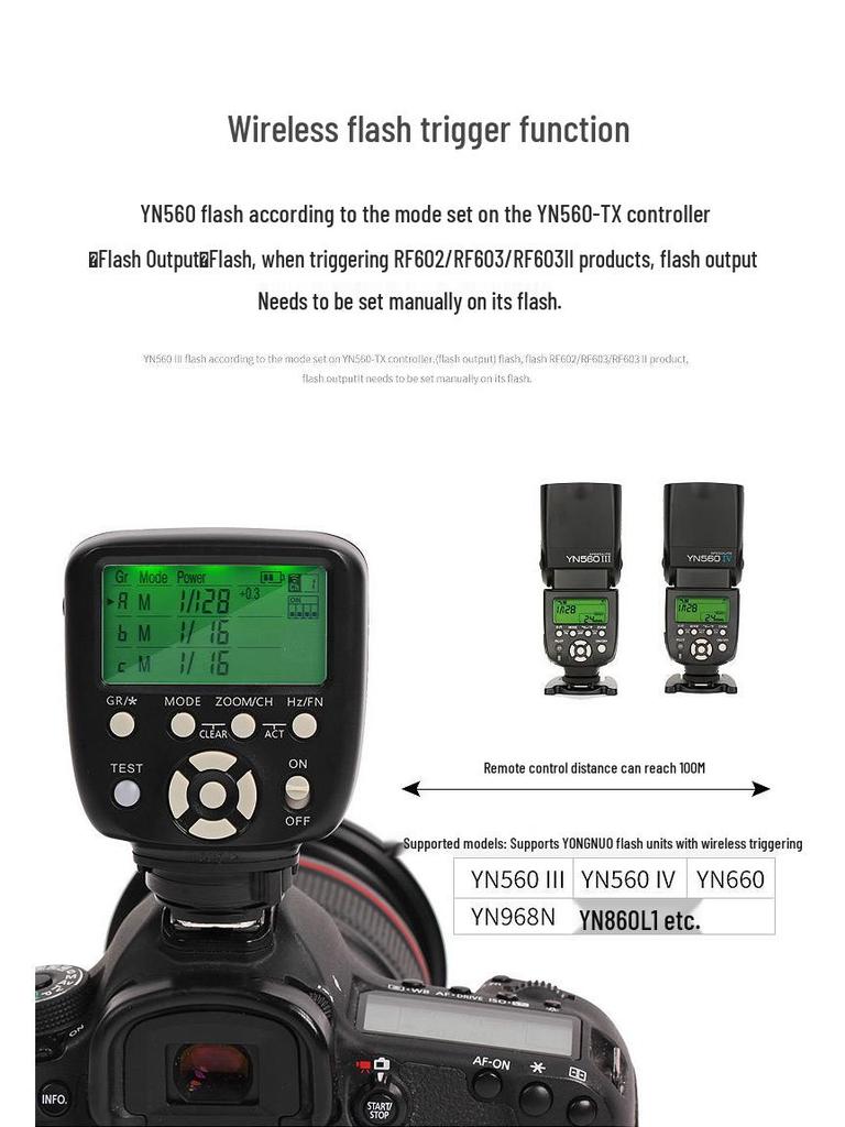 Yongnuo YN560-TX II Wireless Trigger for 560III & 560IV Studio Lights