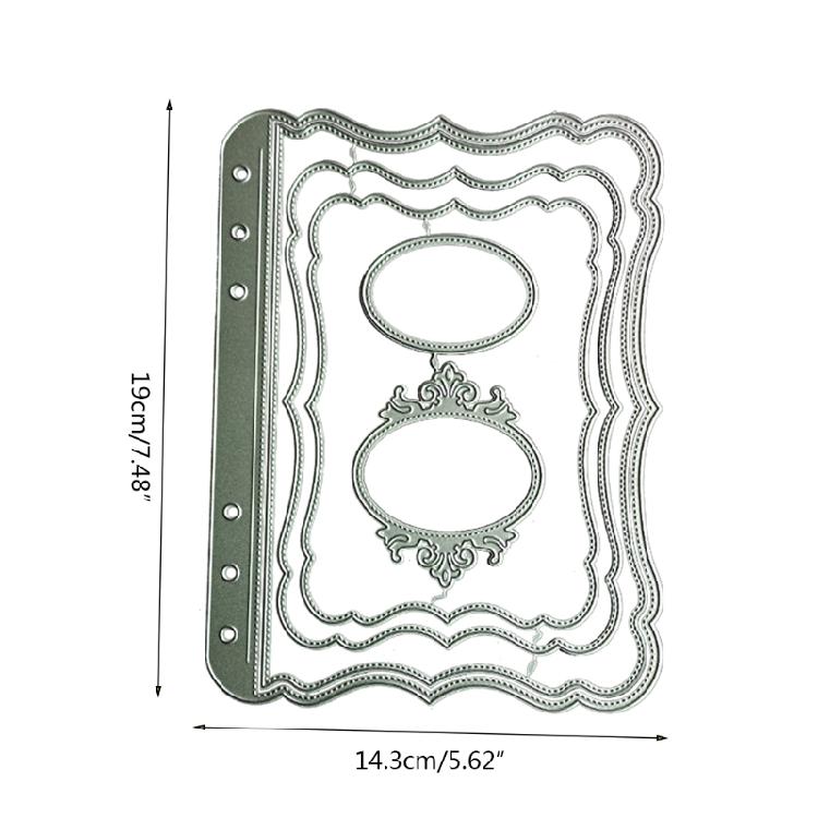 Frame Shap Metal Cutting Dies Stencil Birthday Christmas Card Making Accessories