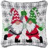 Christmas Deer Latch Hook Kit Santa Claus Knot Pillow Package Embroidery Latch Hook Kits Cushion Pillowcase Set For Needlework 