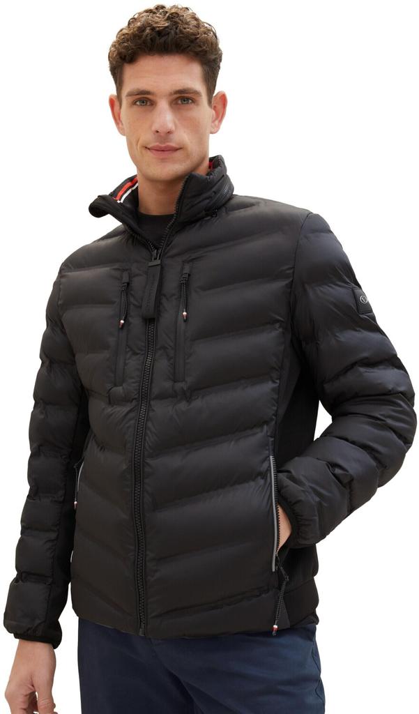 Mid-season Jacket Tom Tailor Hybrid Jacke (1038907) With Detachable Hood (1038907) Black