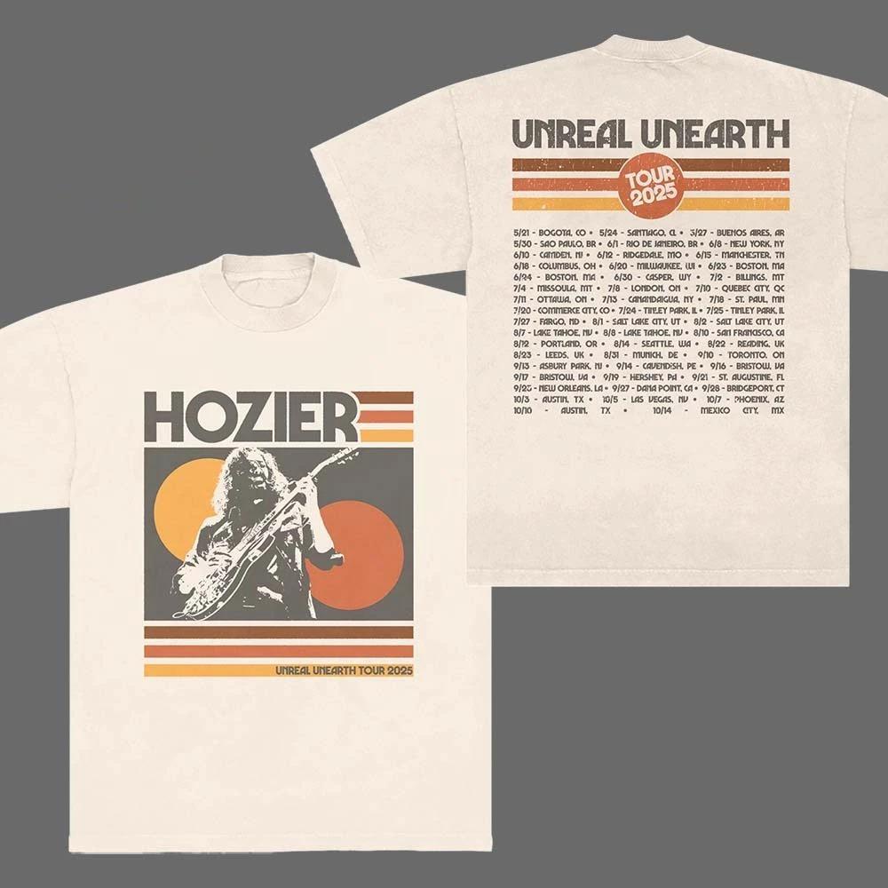 

Hozier Unreal Unearth 2025 Тур Іконний Логотип Вінтажна Двостороння Футболка Висококласна Розкіш для Чоловіків і Жінок Топ Y2k S