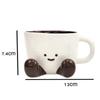 Cartoon Sitting Posture Coffee Mug Cute Style Ceramic Water Cup Girl Household Breakfast Oat Milk Mug Office Desktop Decoration