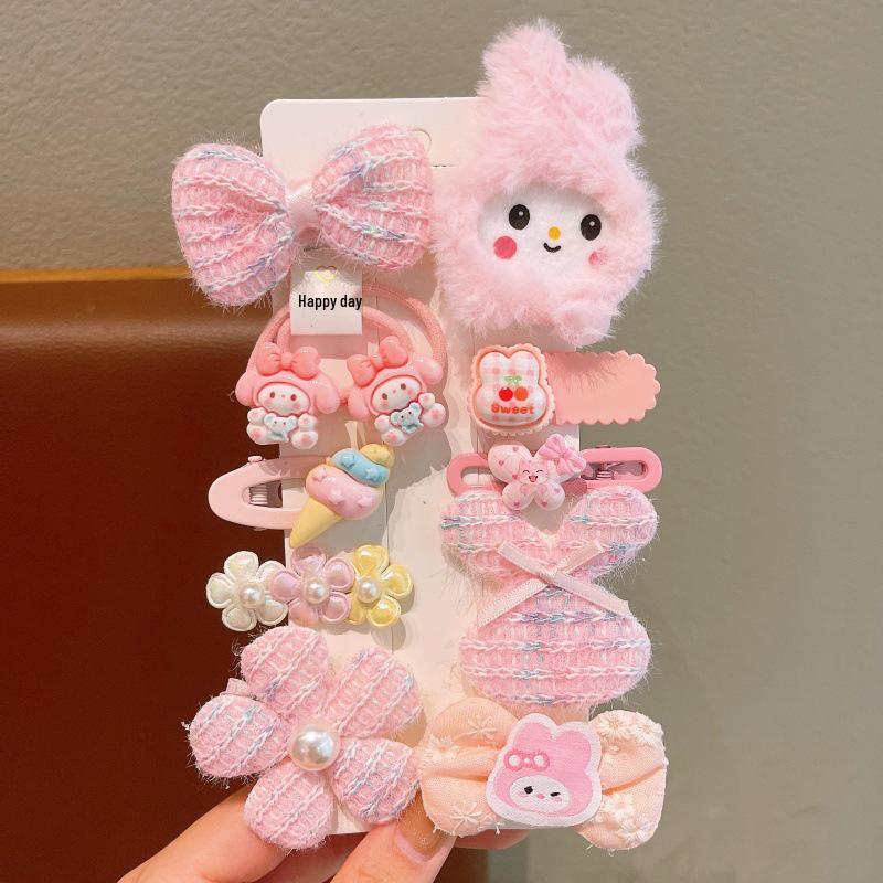 Cute Plush Butterfly Hair Clips for Girls - 2025 Style Duckbill Hairpins for Kids