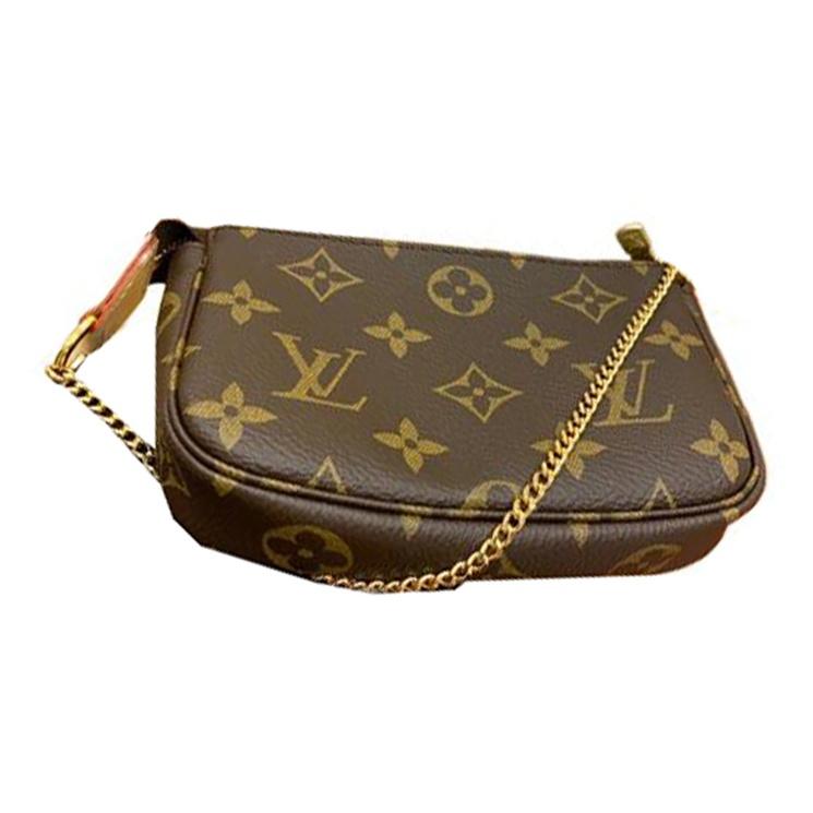 Louis Vuitton Mini Pochette Accessoires Hnědé Monogramové Plátno Dámské Taštičky M58009
