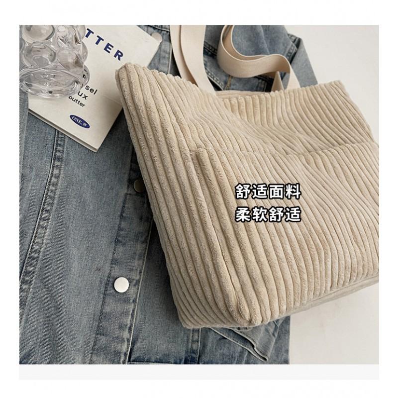 Corduroy Handbag 2026 New All-matching Shoulder Bag Large-capacity Student Commuting Cross-body