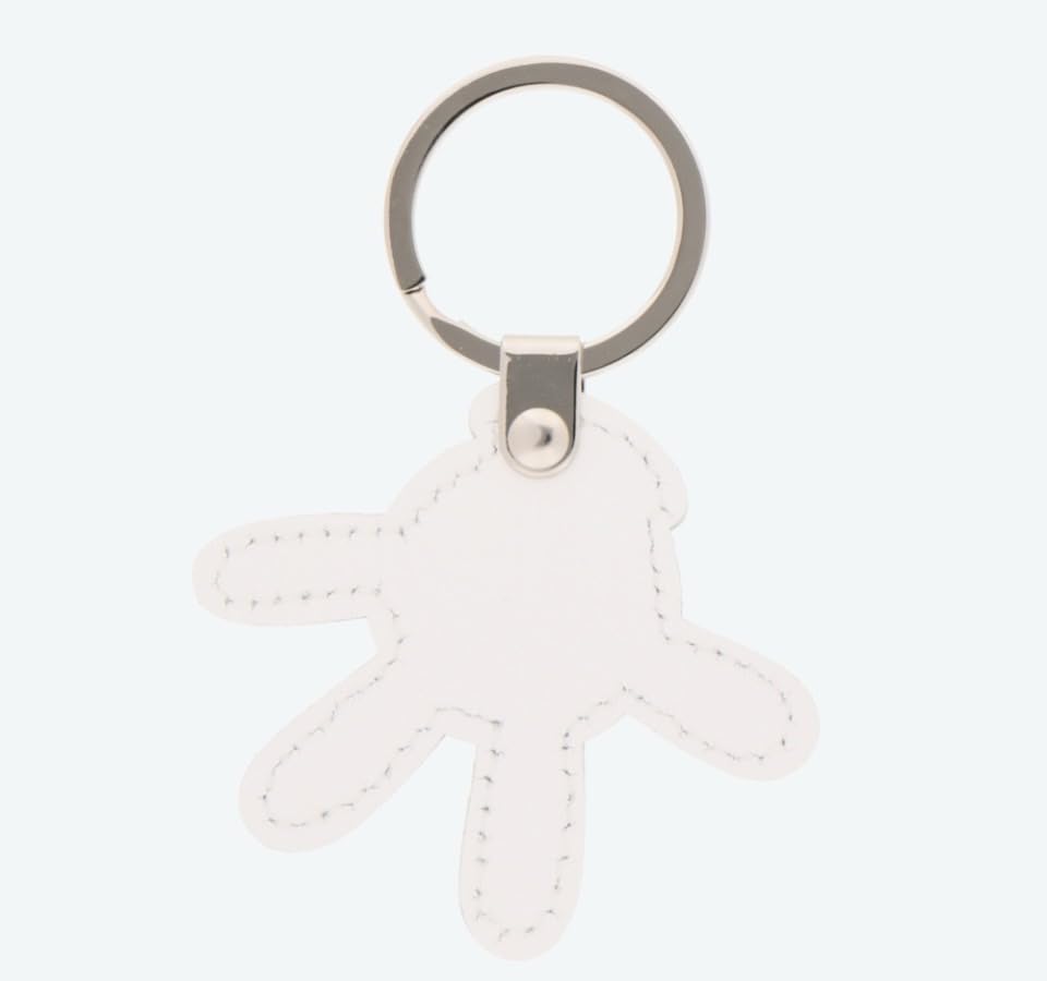 Tokyo Disney Resort Cowhide Leather Mickey Mouse Tokyo Disney Resort Exclusive Keychain Keychain, Glove,