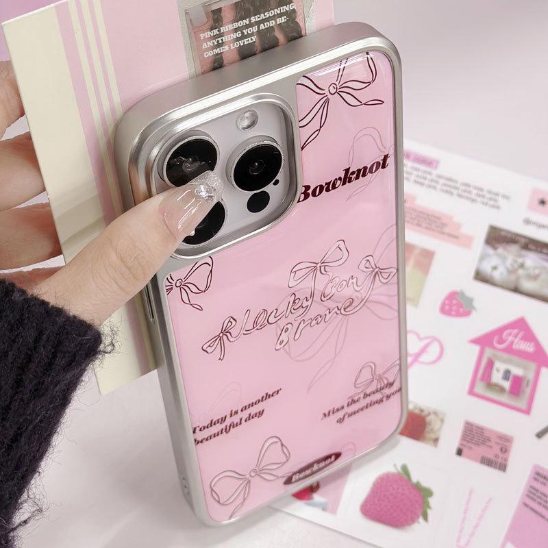 Zhitai iPhone 14 Electroplated Silver Edge Drip Glue Case, Compatible with iPhone 13 Pro and Huawei P70