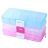 Detachable DIY Classification Transparent Mini Portable Medicine Box Travel Storage Box 10 Grid Jewelry Box Organizer Box
