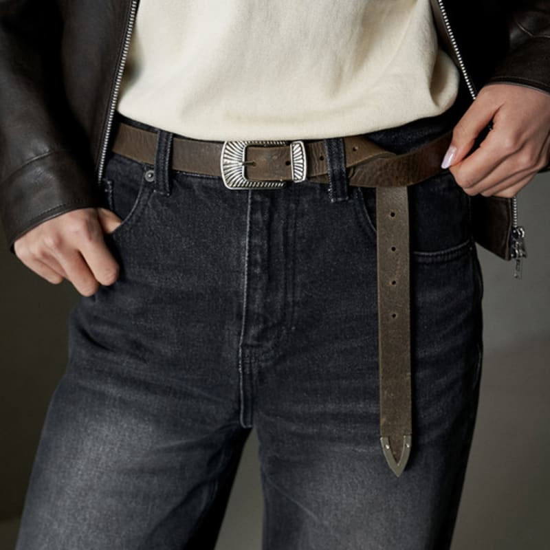 

SPERONE Итальянский ковбойский ремень женский (коричневый) FREE