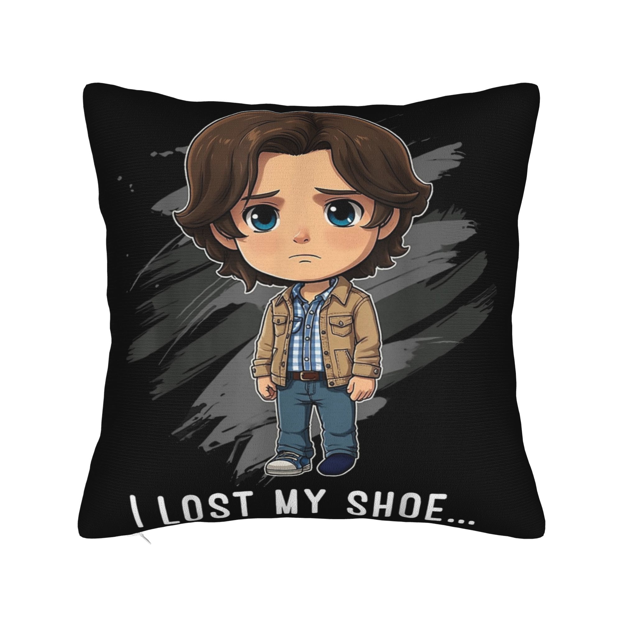 Supernatural Sam Winchester Pillowcase Printed Polyester Cushion Cover Gift Throw Pillow Case Cover Home Dropshipping Xcm 30x30cm 12x12in