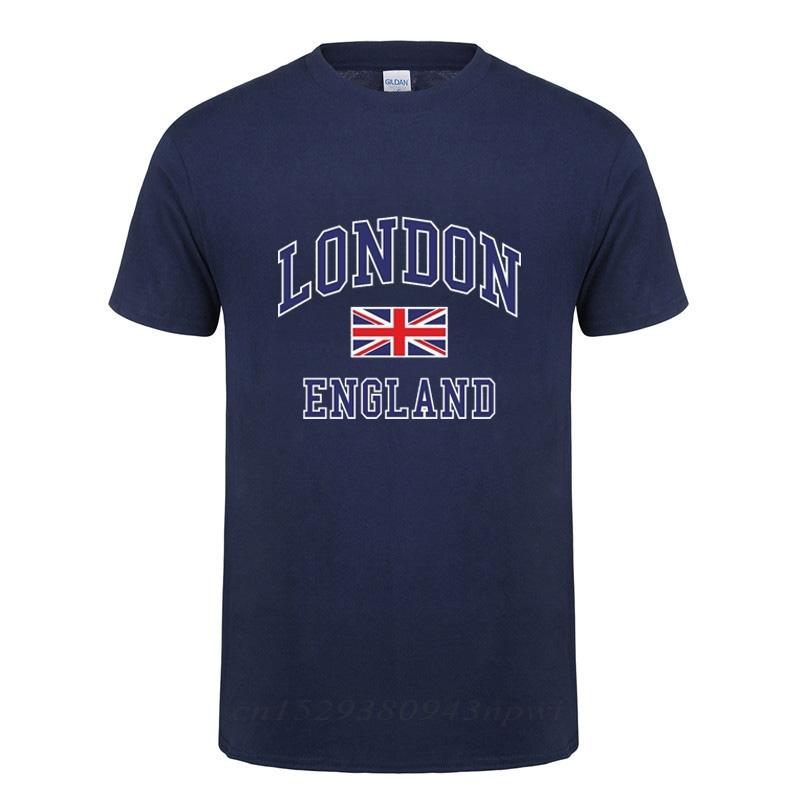 I Love London England Flag Union Jack T Shirt Novelty Souvenir Birthday Gift Mens Short Sleeve O Neck Cotton TShirt Summer Tops