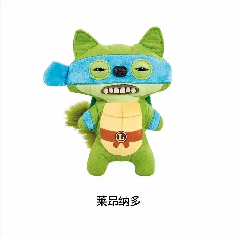 Genuine X Tmnt Teenage Mutant Ninja Turtles Funny Ugly Monster Soft Plush Doll Leonardo Collectible Toy Gift