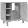 Bathroom Cabinet Concrete Grey 60 X 32 X 53.5 Cm Particleboard