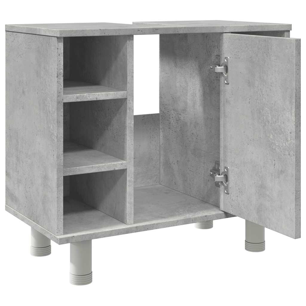 Bathroom Cabinet Concrete Grey 60 X 32 X 53.5 Cm Particleboard
