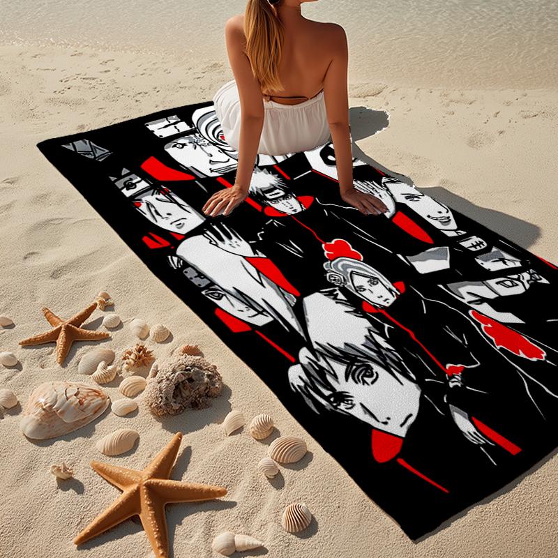 Ninja Team Adventure Beach Towel, Super Soft Microfiber, Gift for Her/Him, Birthday, for Pool, Beach, Travel, Home Decor Fan gifts