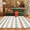 Modern Christmas Xmas Tree Print Living Room Decoration Carpet Non-slip Washable Bedside Mat Soft Easy Clean Restaurant Carpets