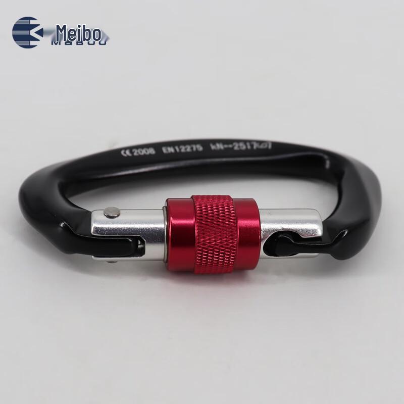 Скалолазный карабин MABOO D-образной формы с муфтой