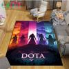Alfombra Famosa con Patrón de Juego D-DOTA 2 para Sala de Estar, Dormitorio, Esterilla de Yoga, Accesorios de Fotografía, Alfombra de Área, Regalo de Cumpleaños